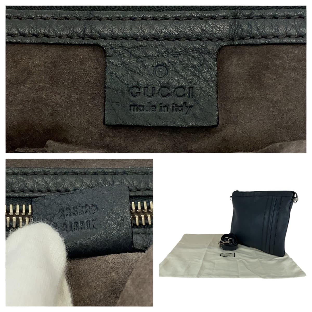 Gucci Leather Shoulder Bag Pochette