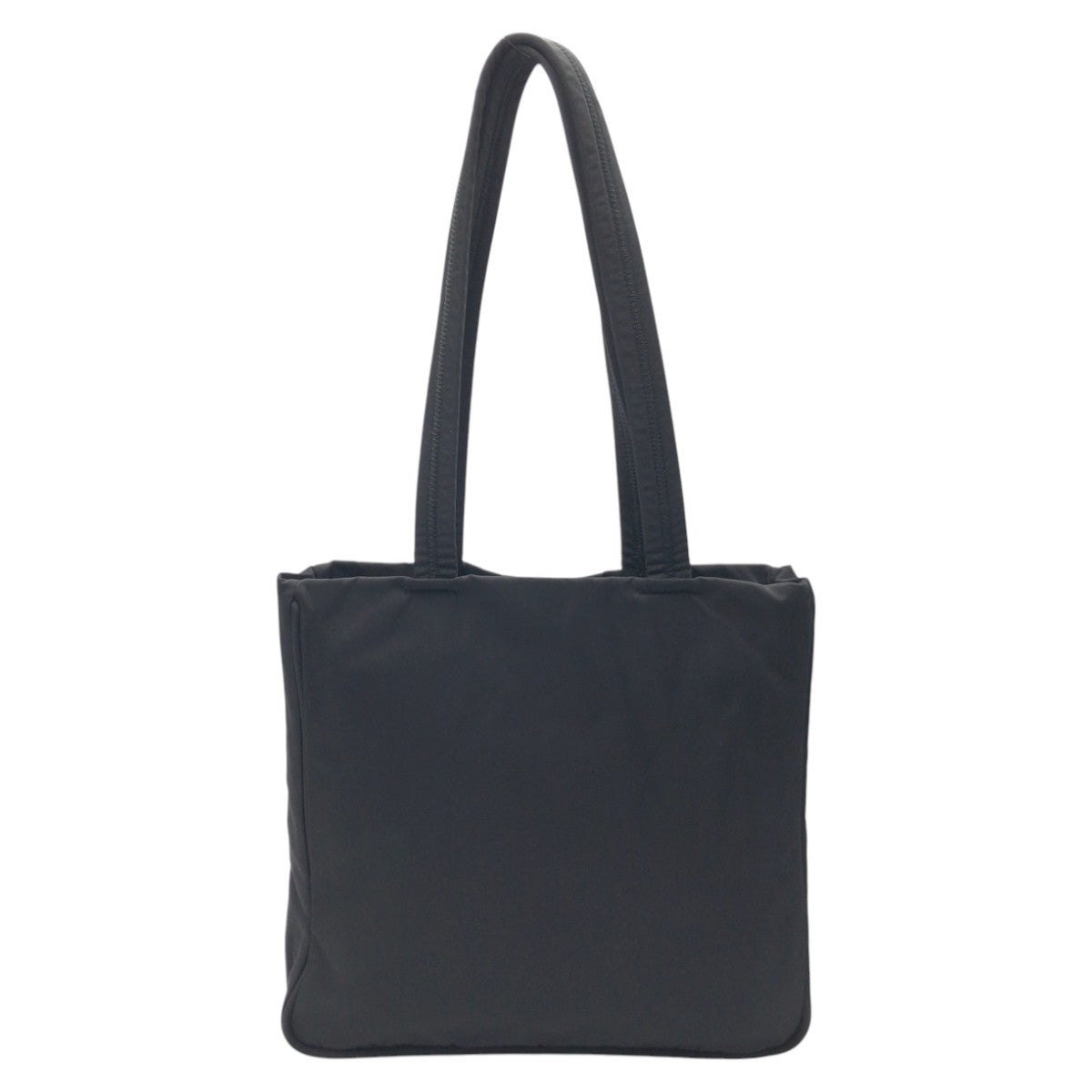 Prada Nylon Tessuto Triangle Logo Black Tote Bag