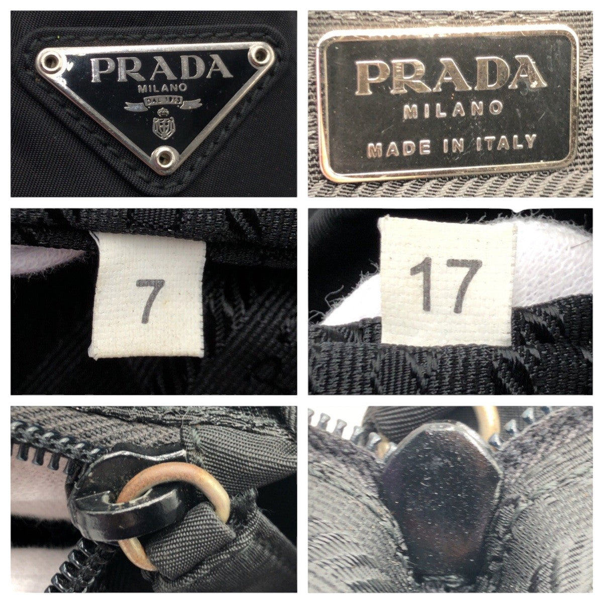 Prada Nylon Tessuto Triangle Logo Black Tote Bag