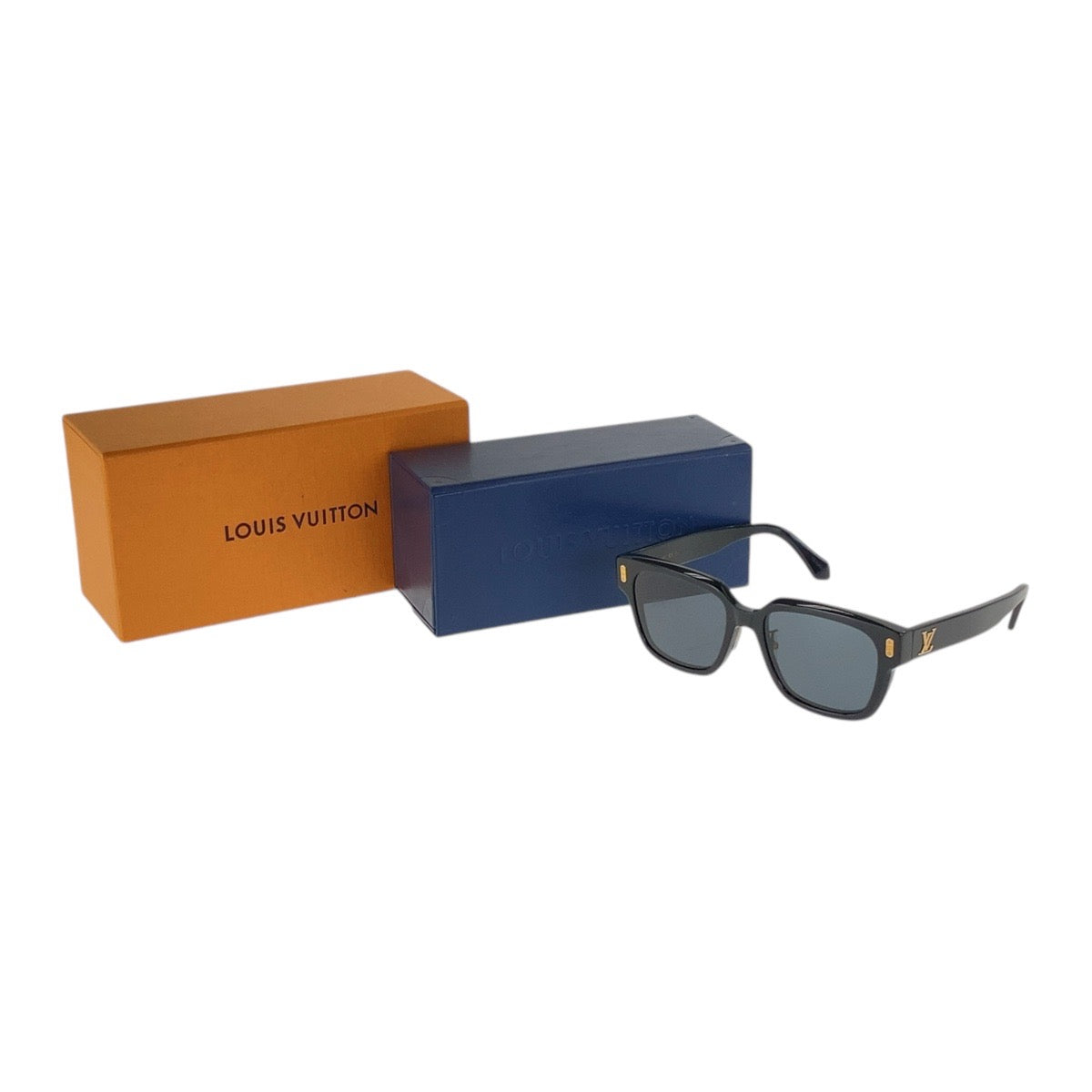 Louis Vuitton Confidence Square Sunglasses Black Gold