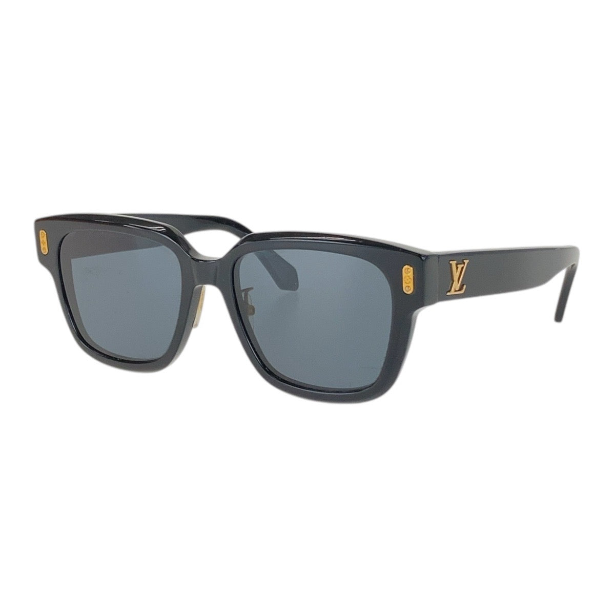 Louis Vuitton Confidence Square Sunglasses Black Gold