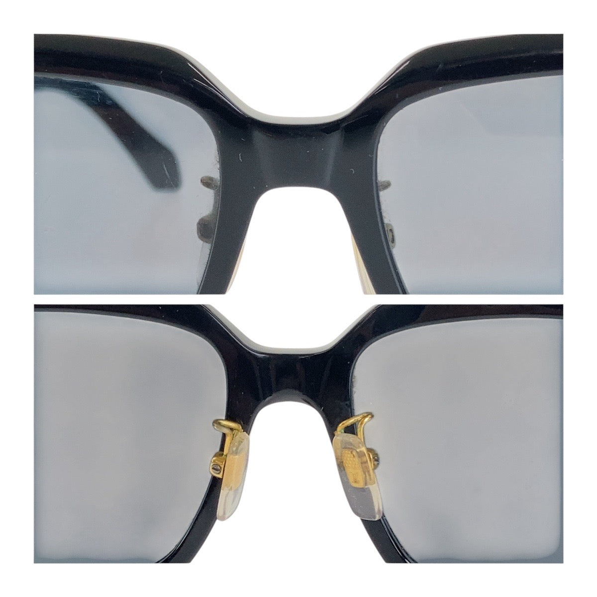 Louis Vuitton Confidence Square Sunglasses Black Gold