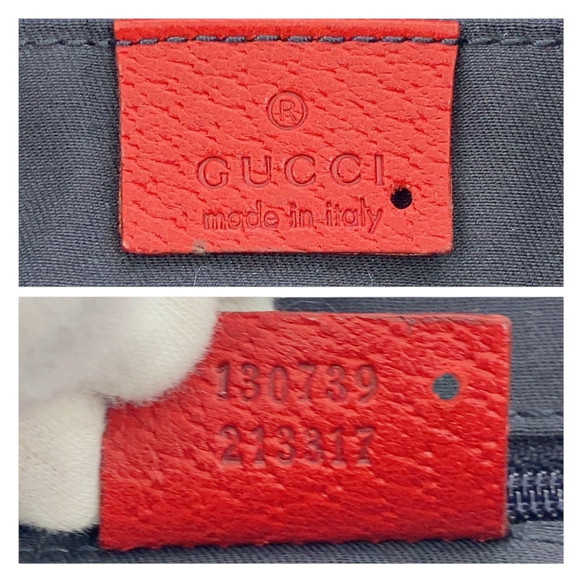 Gucci Abbey Leather GG Canvas Tote Bag