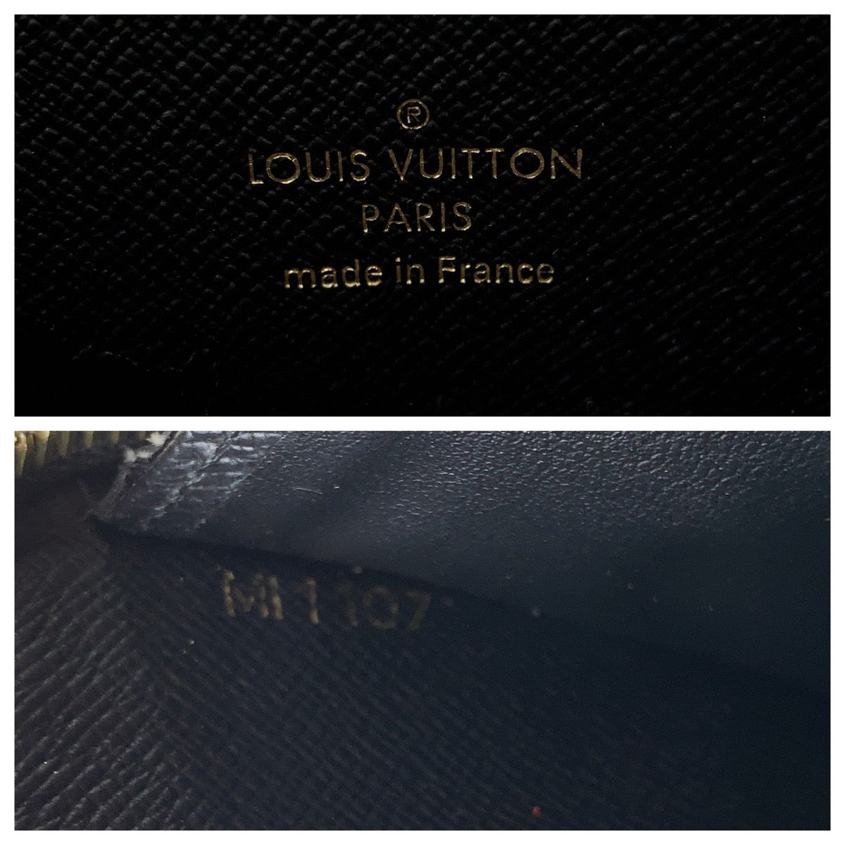 Louis Vuitton Zippy Wallet Retiro Brown Black