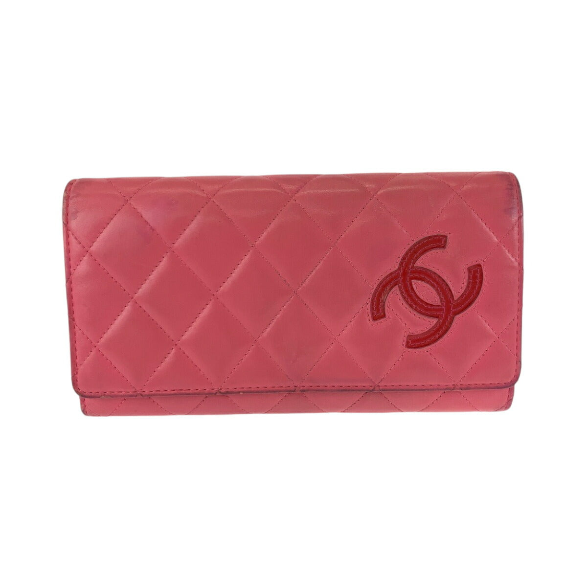 Chanel Matelasse Simply CC Pink Lambskin Wallet