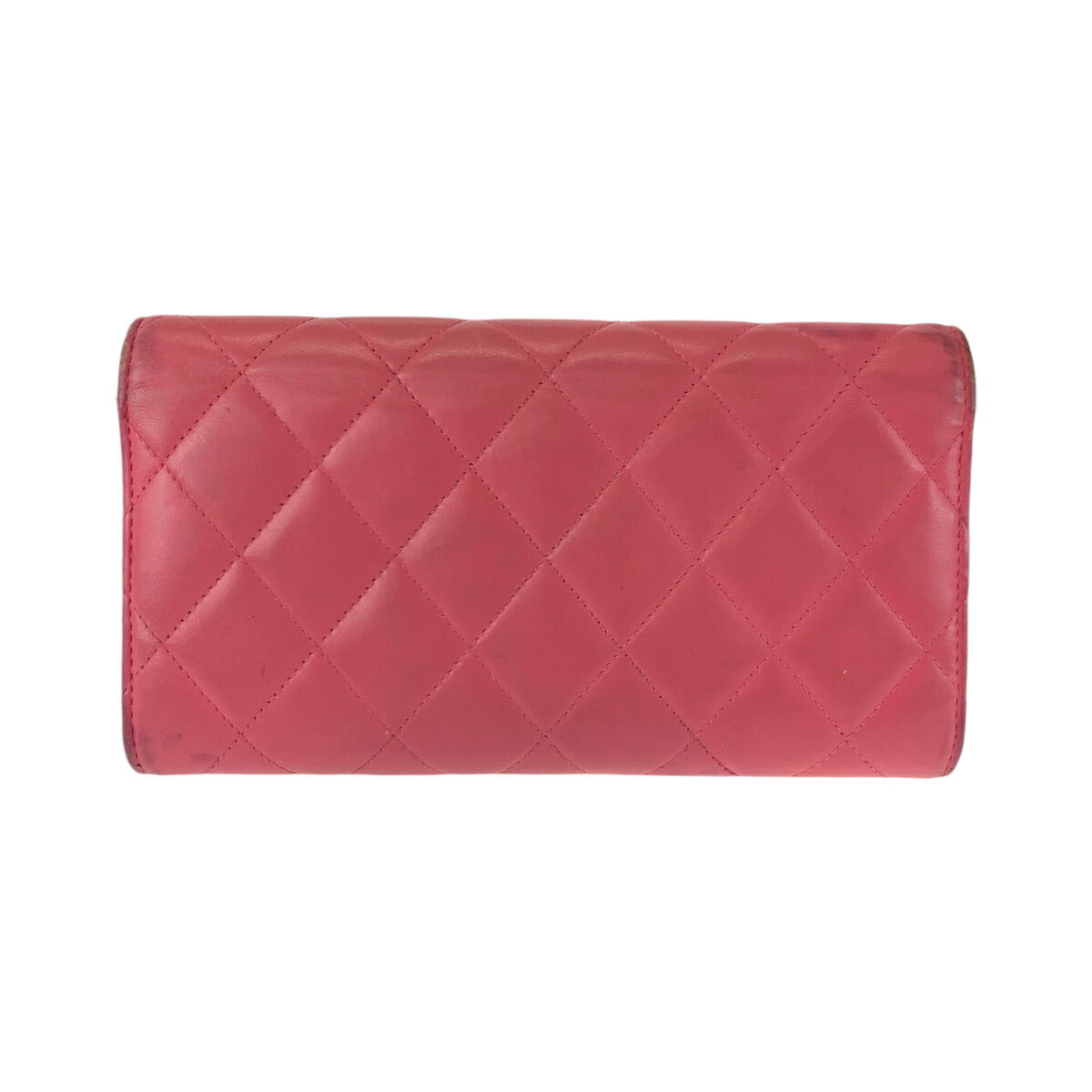 Chanel Matelasse Simply CC Pink Lambskin Wallet