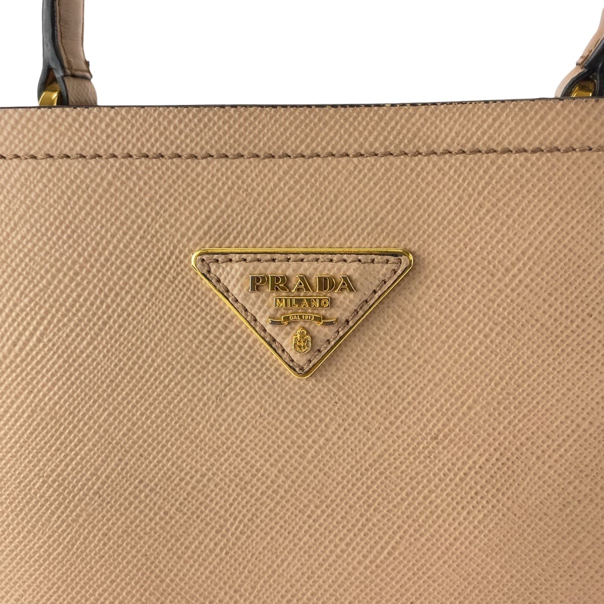 Prada Saffiano Panier Leather Handbag 1BA212