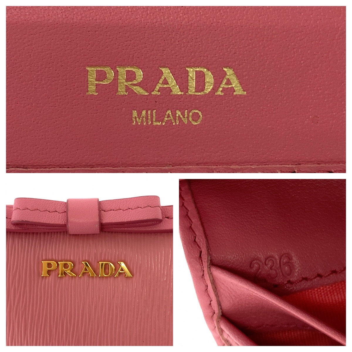 Prada Leather Compact Wallet 1ML225-2B32-F0410