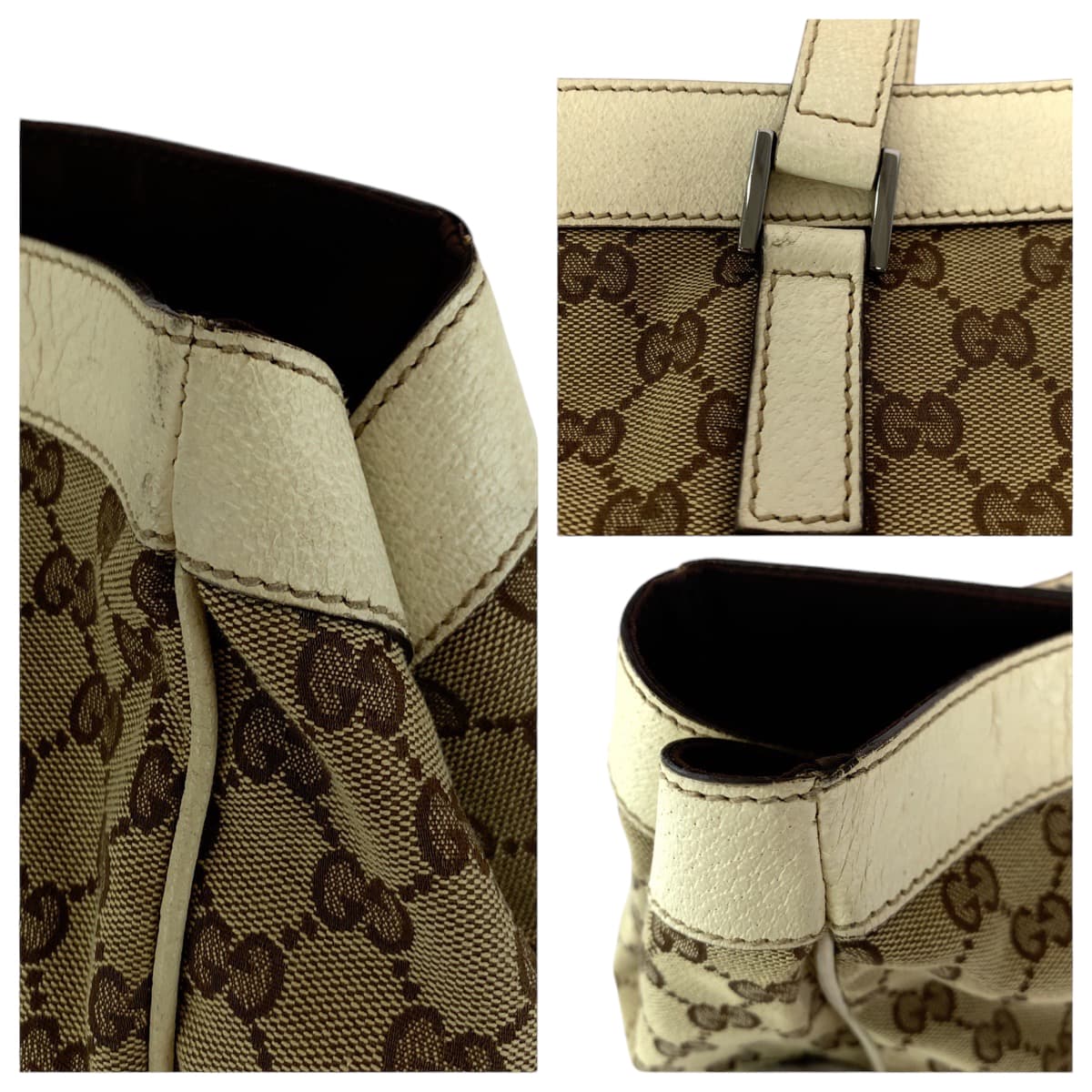 Gucci Beige GG Canvas Tote Bag