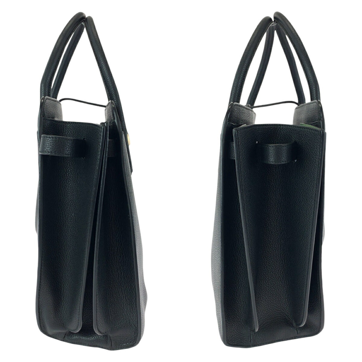 Bvlgari Leather Alba Black Tote Bag