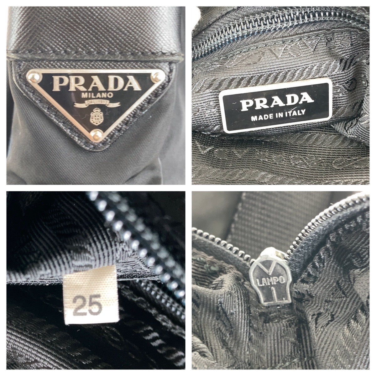 Prada Nylon Tessuto Triangle Logo Messenger Bag