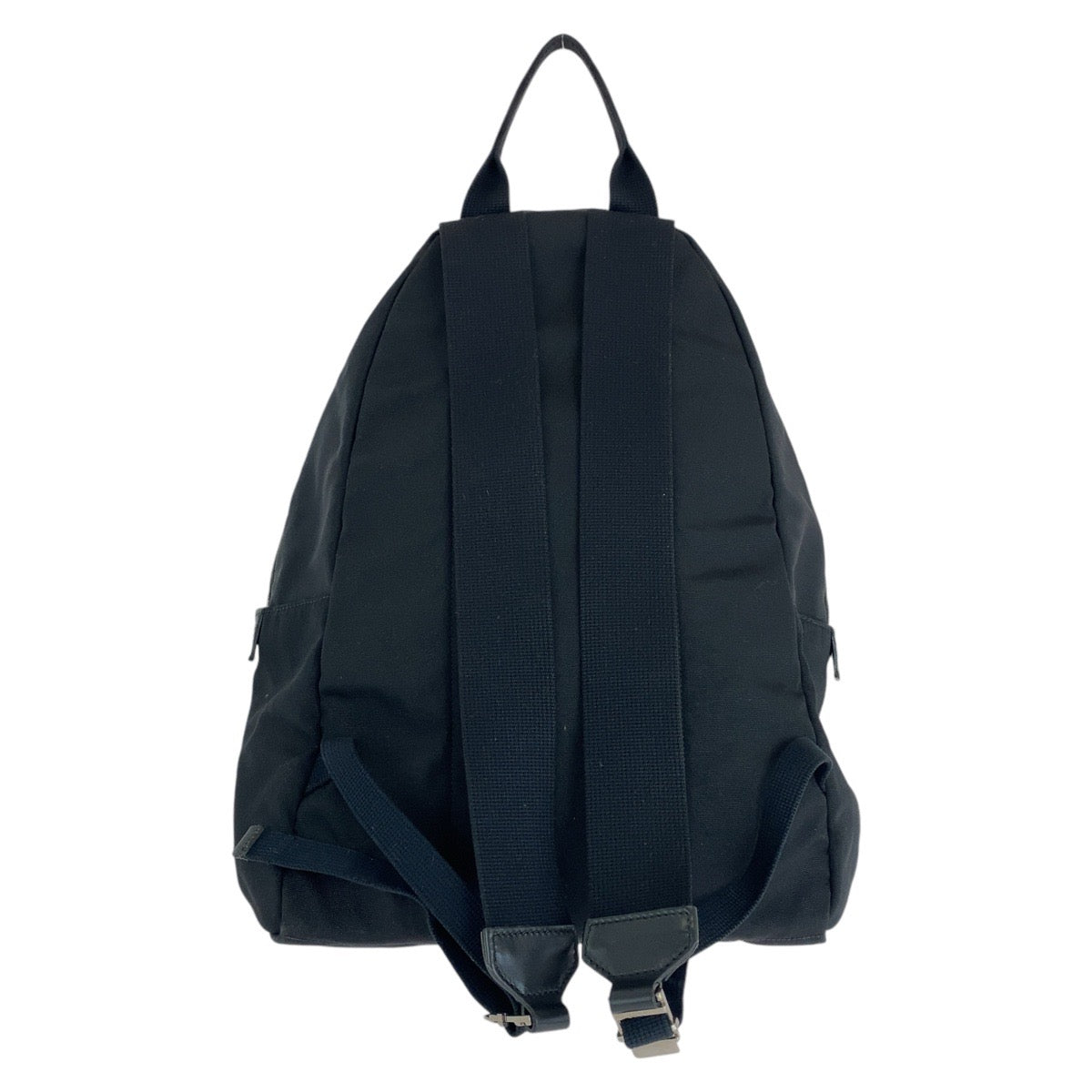 Gucci Black Canvas Leather Backpack Unisex