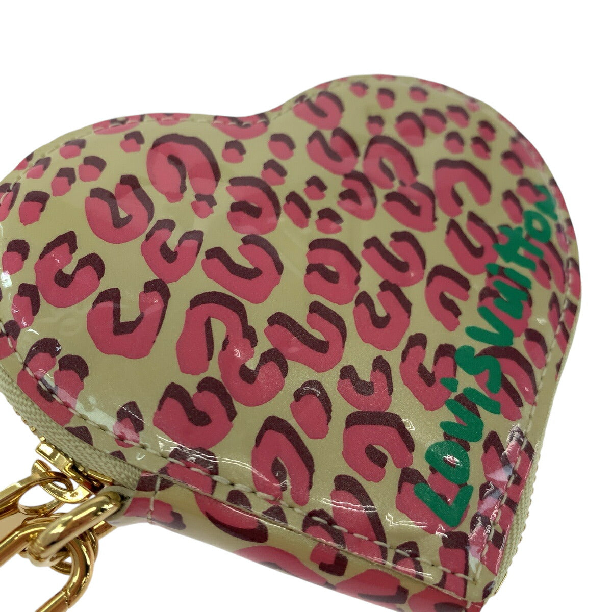 Louis Vuitton Leopard Coin Case Patent Leather