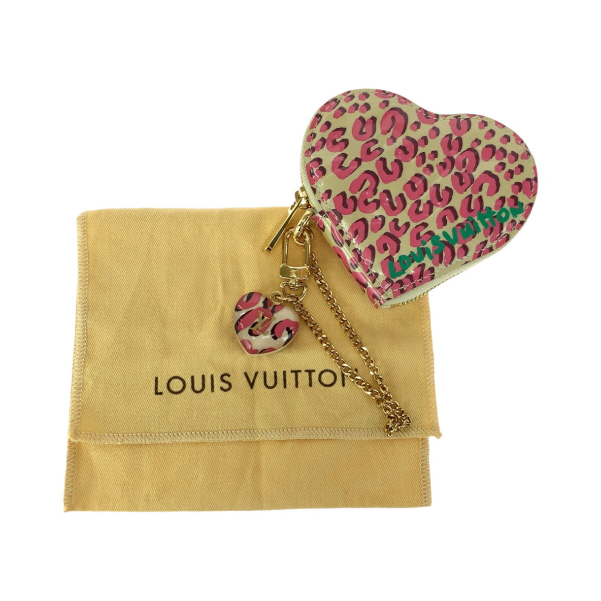 Louis Vuitton Leopard Coin Case Patent Leather