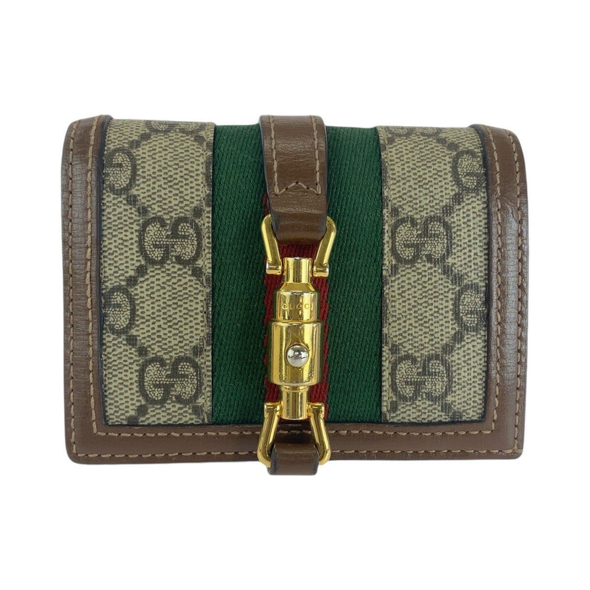 Gucci Jackie Brown Multicolor Compact Wallet