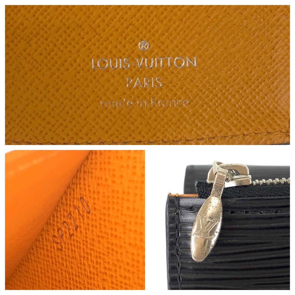 Louis Vuitton Epi Leather Victorine Wallet Black