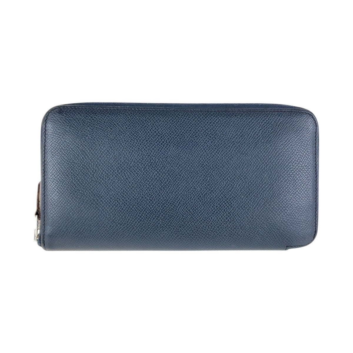 Hermes Azap Long Silk In Wallet Blue Indigo