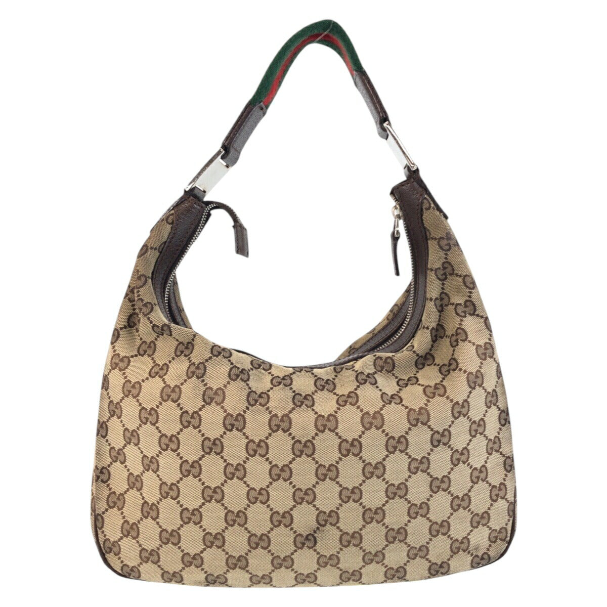 Gucci GG Canvas Leather Shoulder Bag