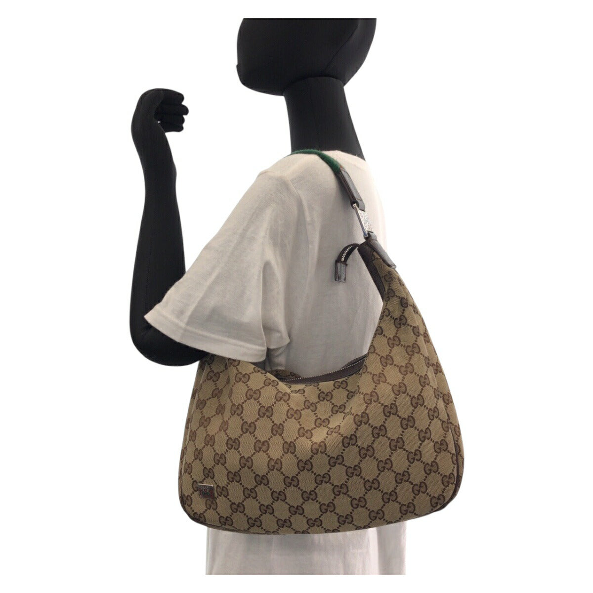 Gucci GG Canvas Leather Shoulder Bag