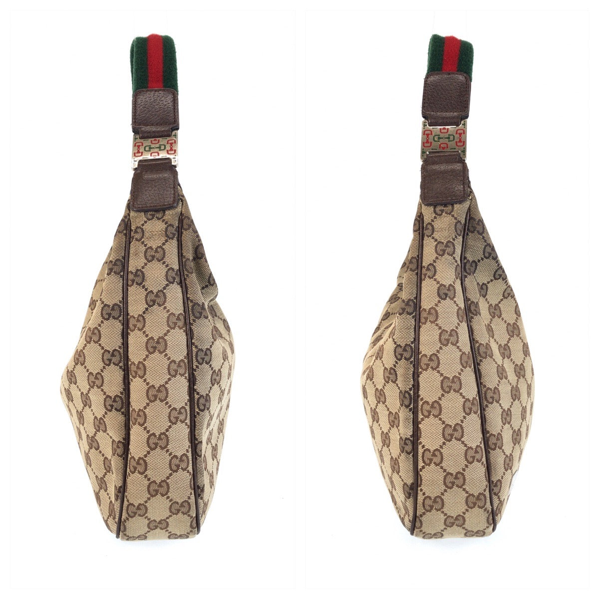 Gucci GG Canvas Leather Shoulder Bag