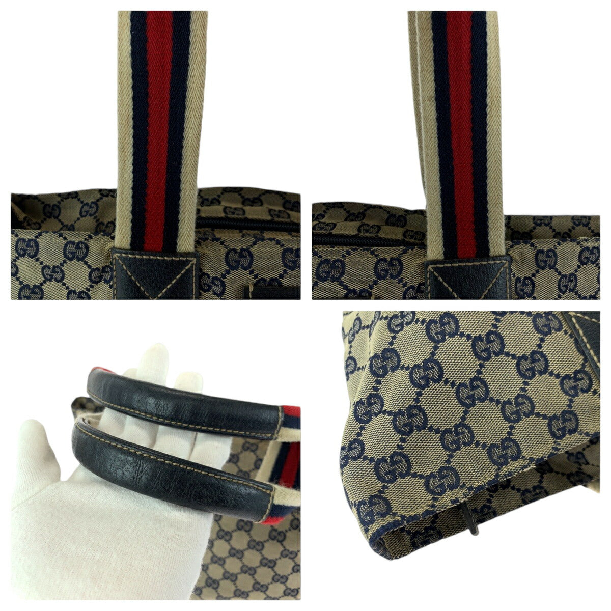 Gucci GG Canvas Tote Shoulder Bag