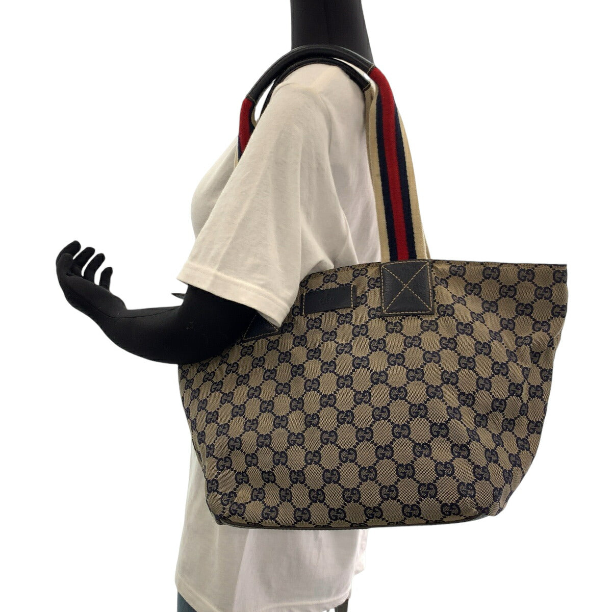 Gucci GG Canvas Tote Shoulder Bag