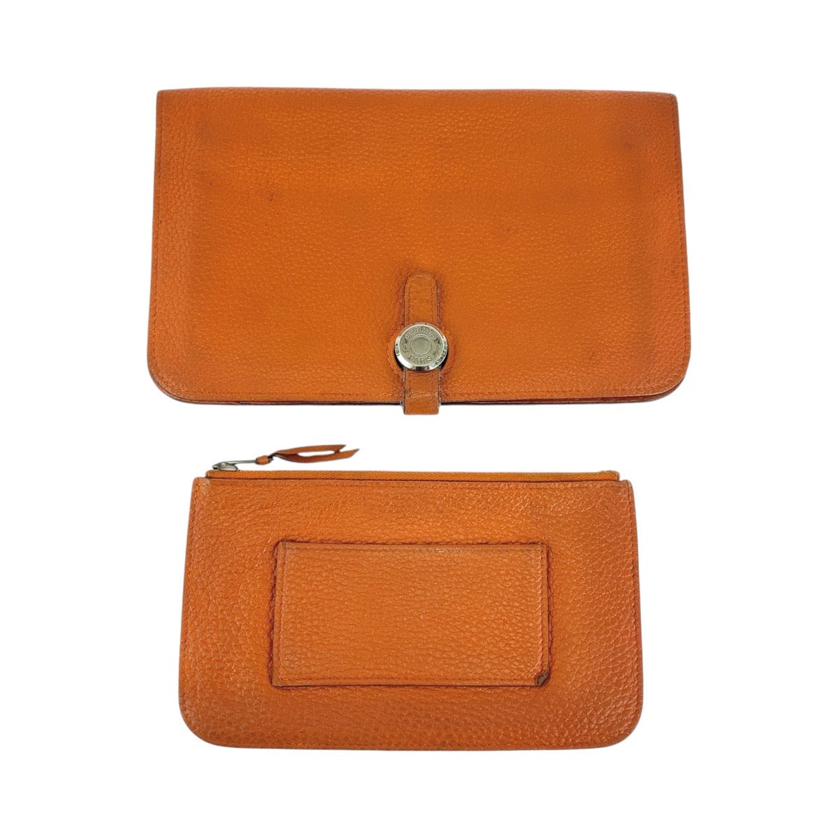 Hermes Dogon GM Long Wallet Orange