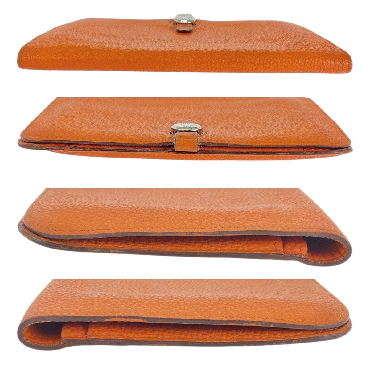 Hermes Dogon GM Long Wallet Orange