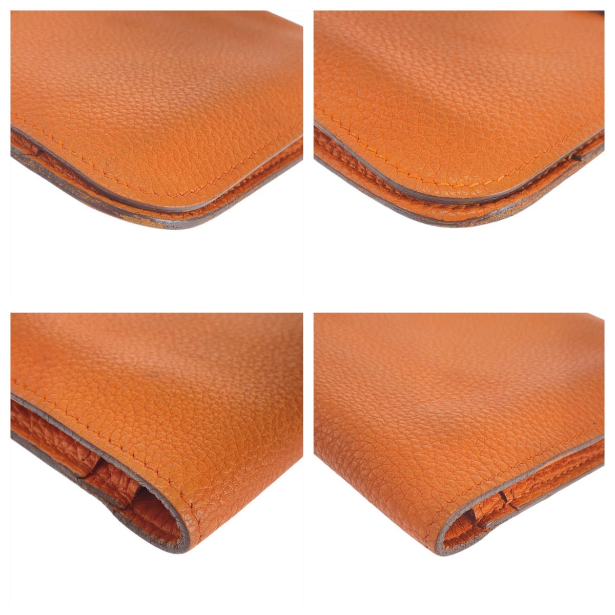 Hermes Dogon GM Long Wallet Orange