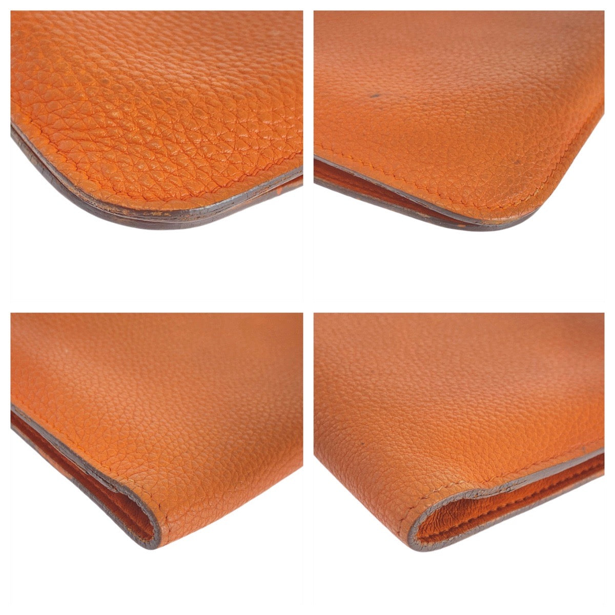 Hermes Dogon GM Long Wallet Orange