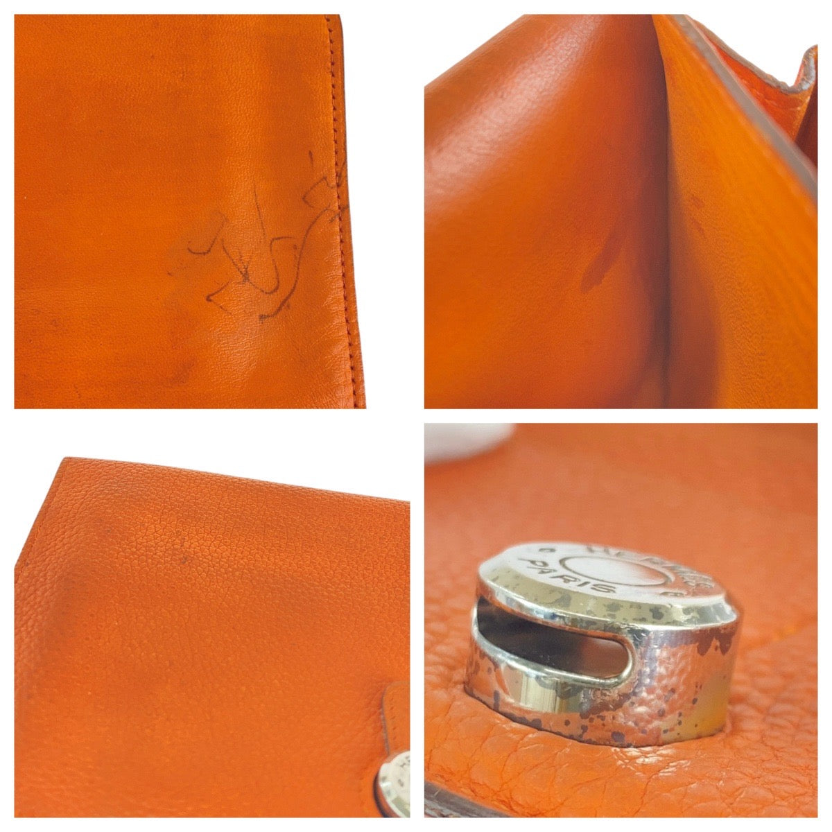 Hermes Dogon GM Long Wallet Orange