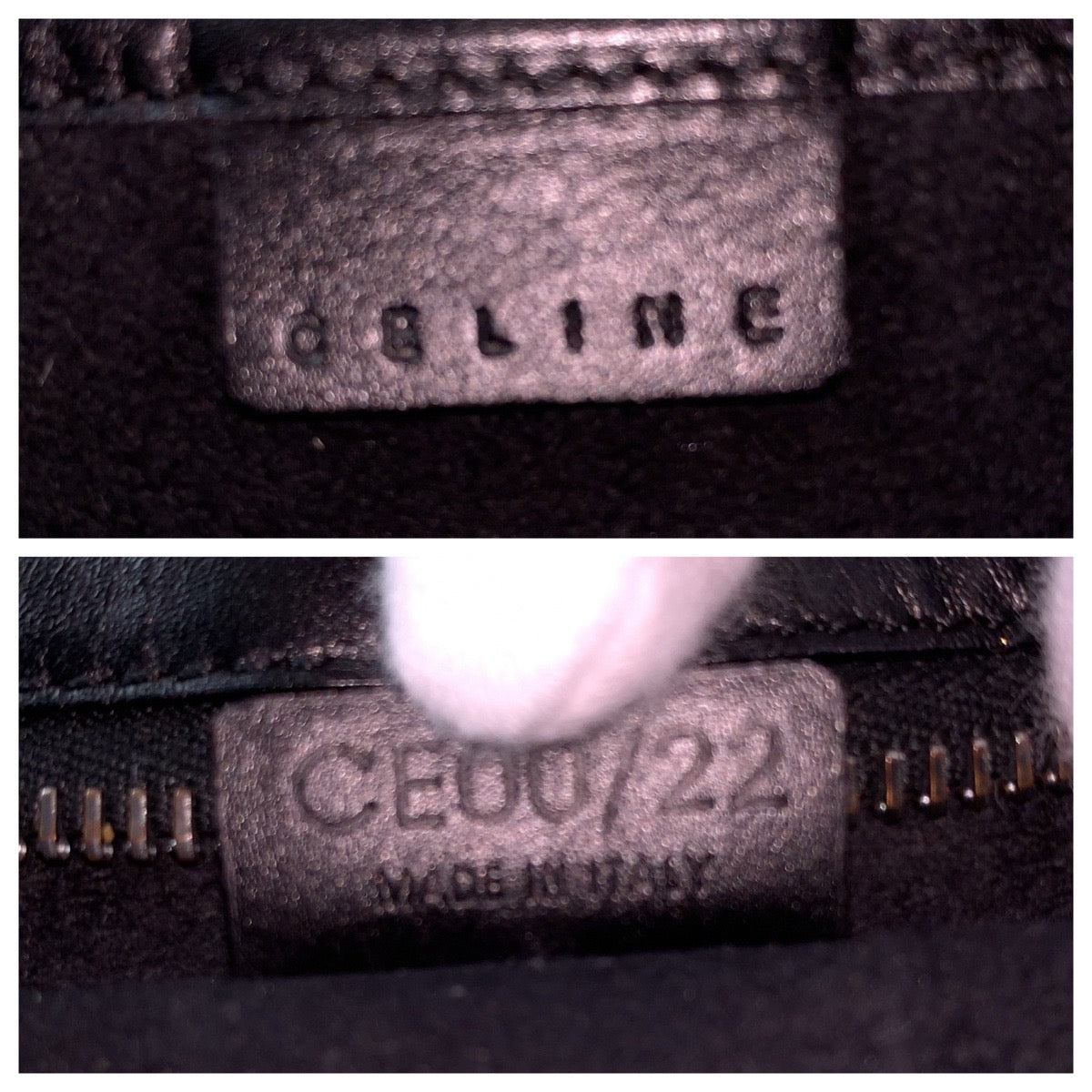 Celine Vintage Blazon Leather Hobo Bag