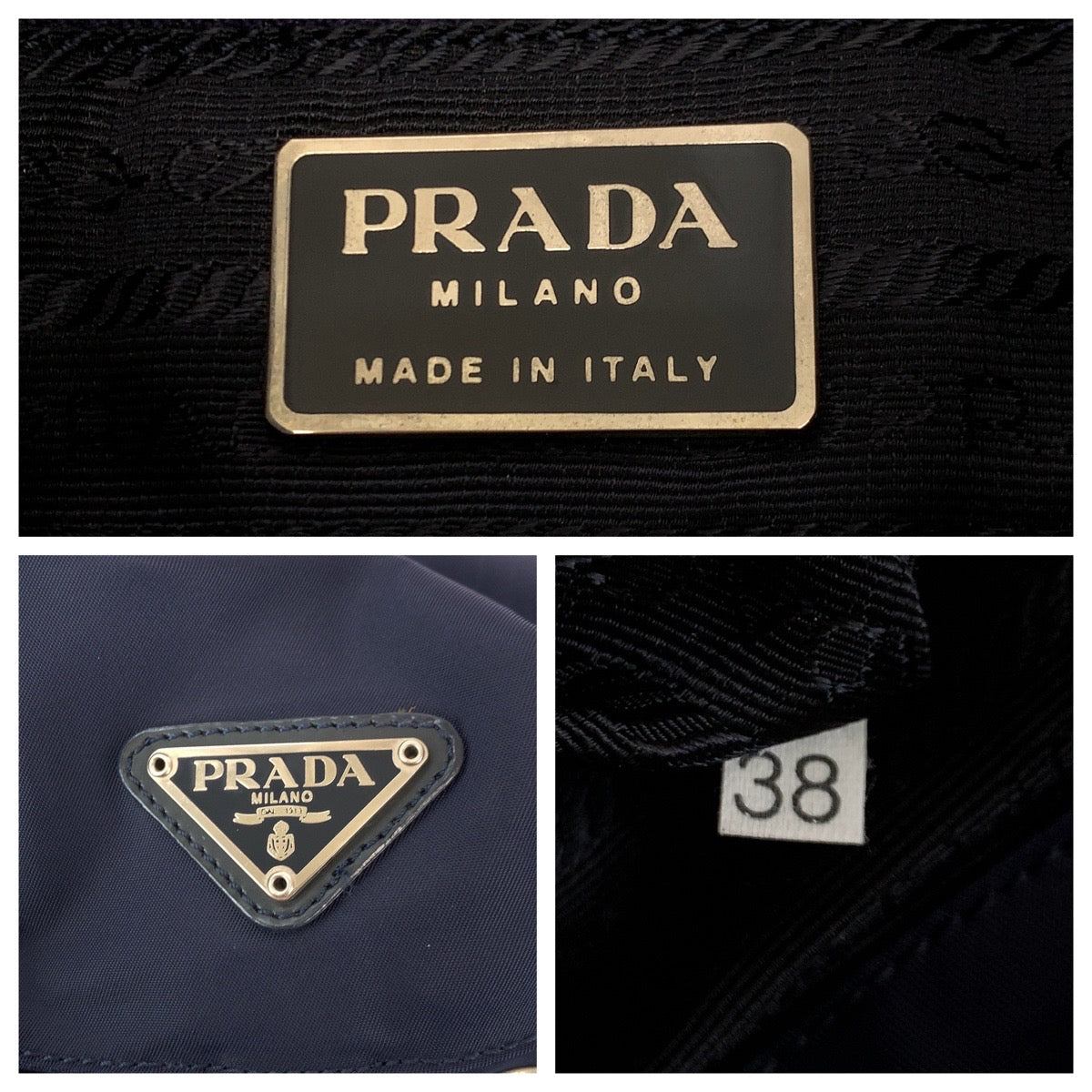 Prada Nylon Tessuto Logo Backpack B6677