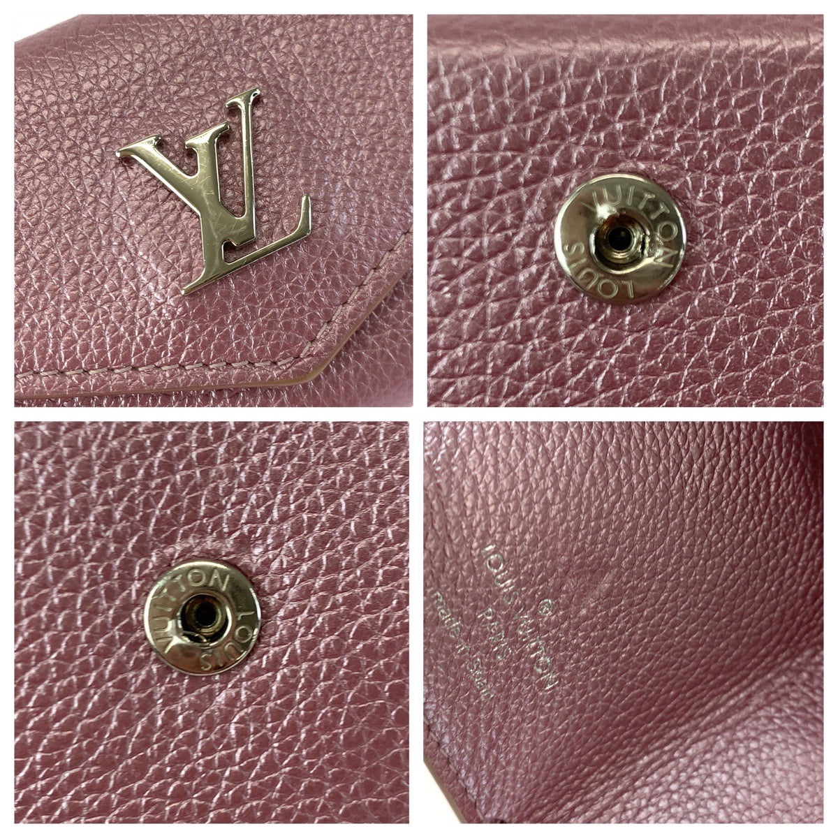 Louis Vuitton Mini Wallet Pink Silver M69813