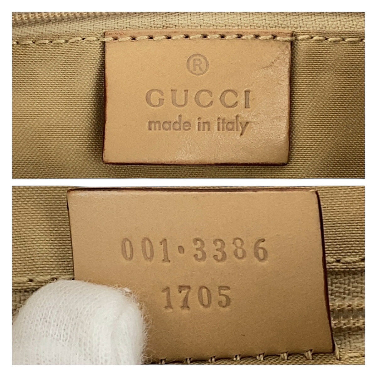 Gucci Beige GG Canvas Shoulder Bag