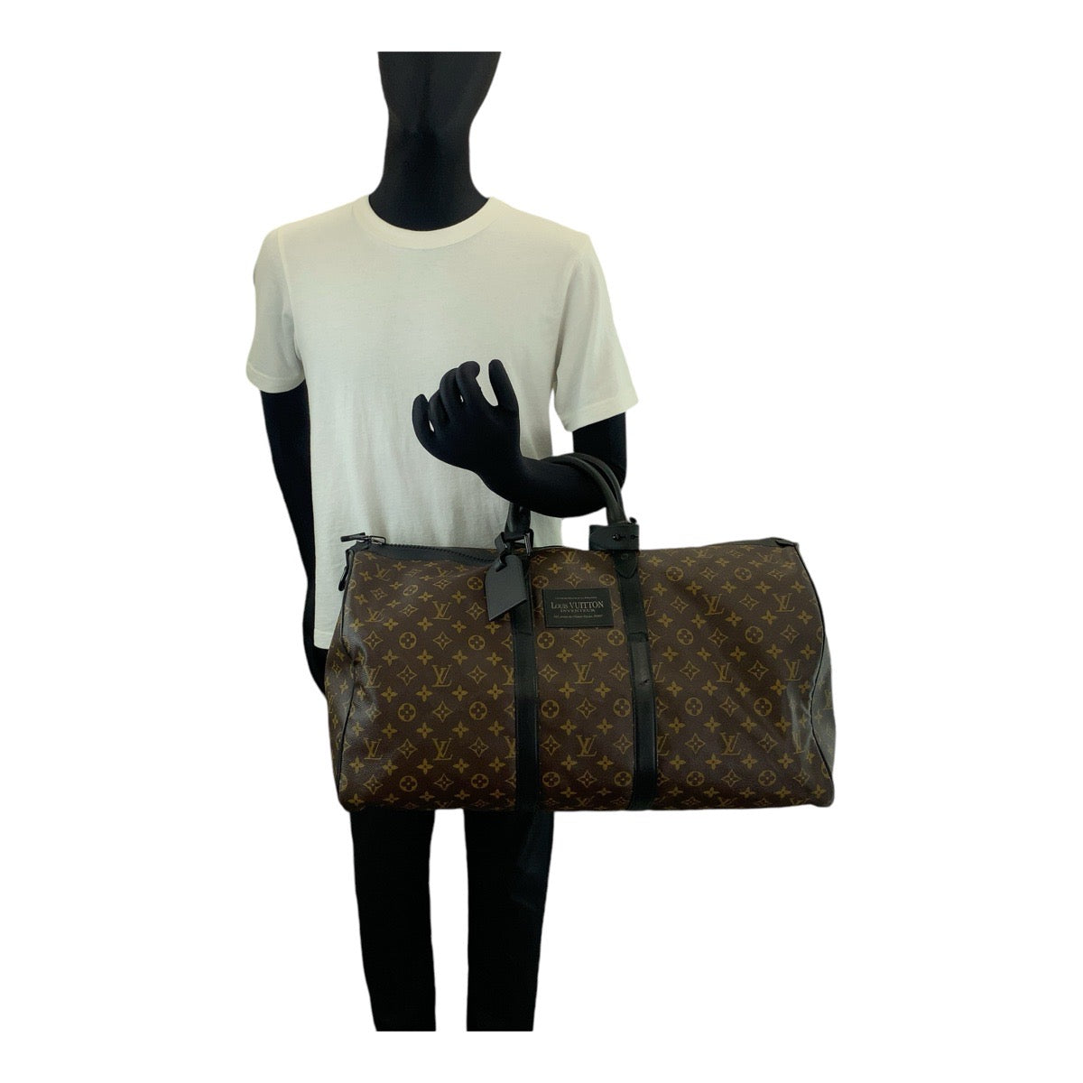 Louis Vuitton Monogram Macassar Waterproof Keepall 55 Bag