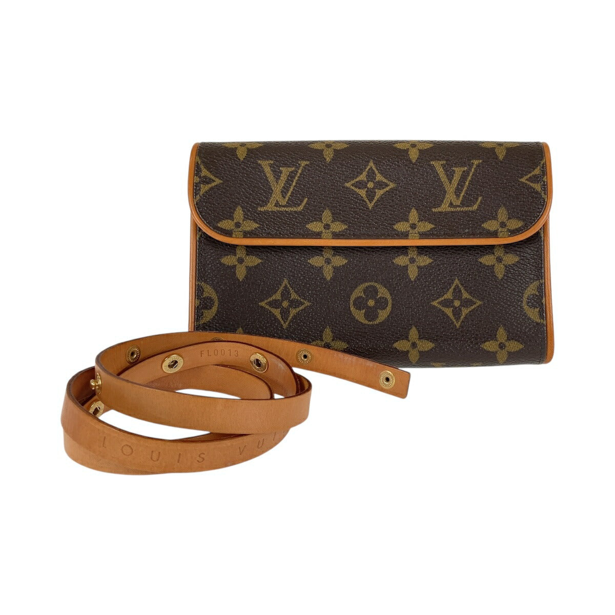 Louis Vuitton Monogram Pochette Florentine Brown Waist Bag