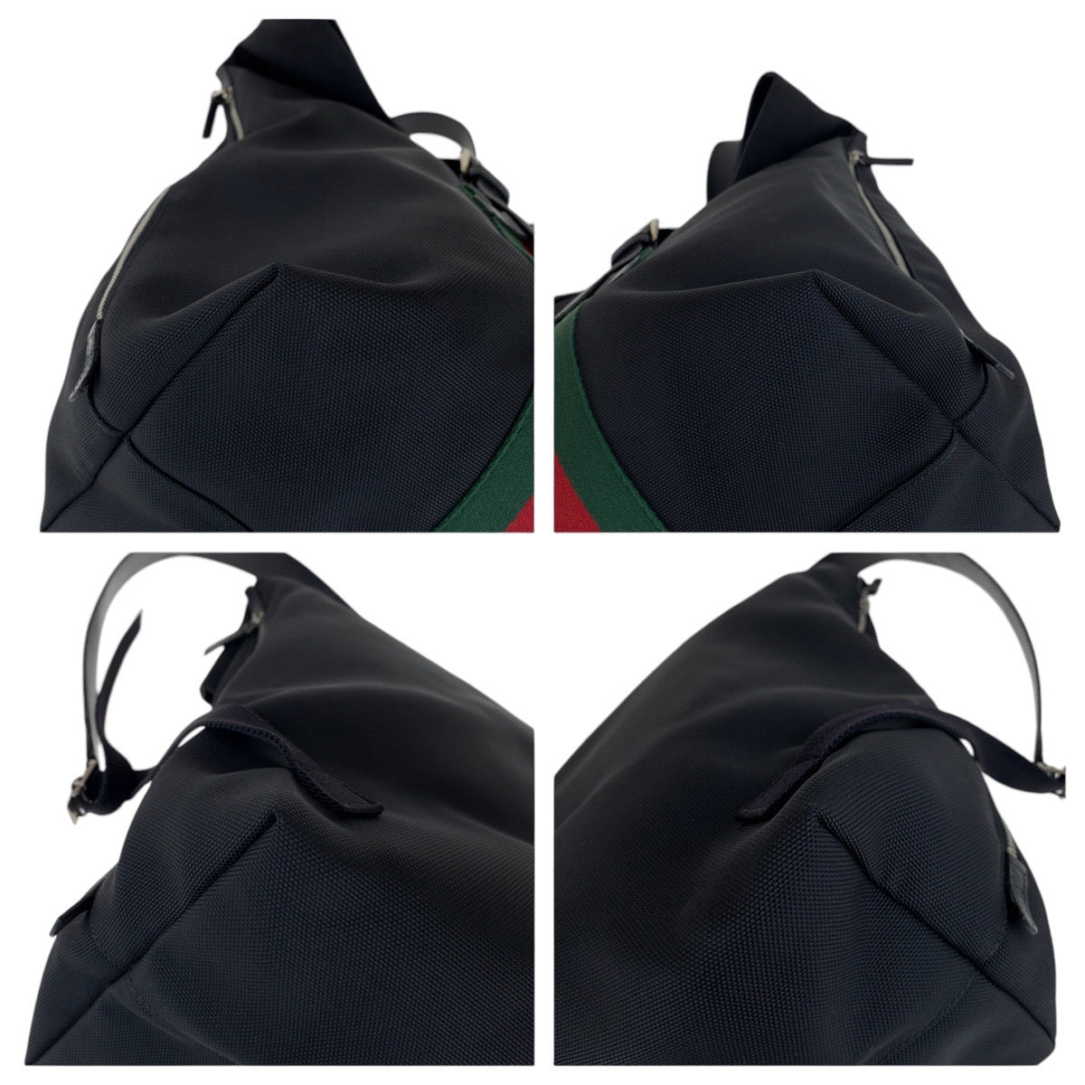 Gucci Canvas Leather Backpack Black