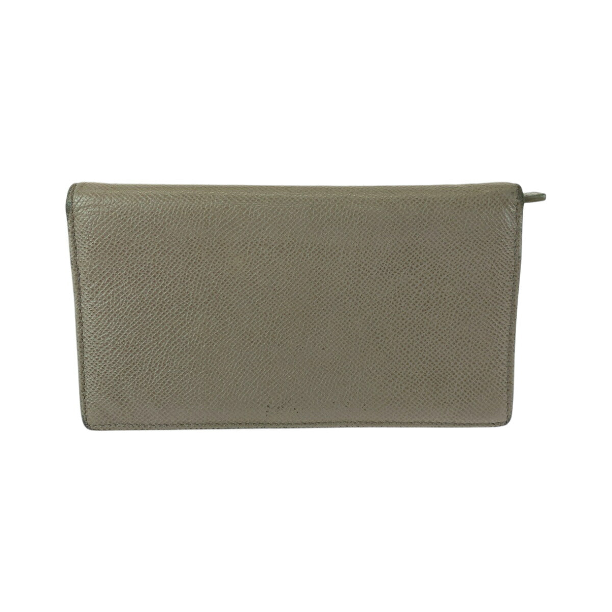 Bvlgari Stone Gray Calf Long Wallet