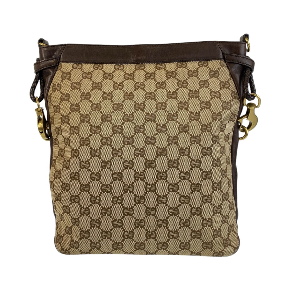 Gucci GG Canvas Leather Shoulder Bag