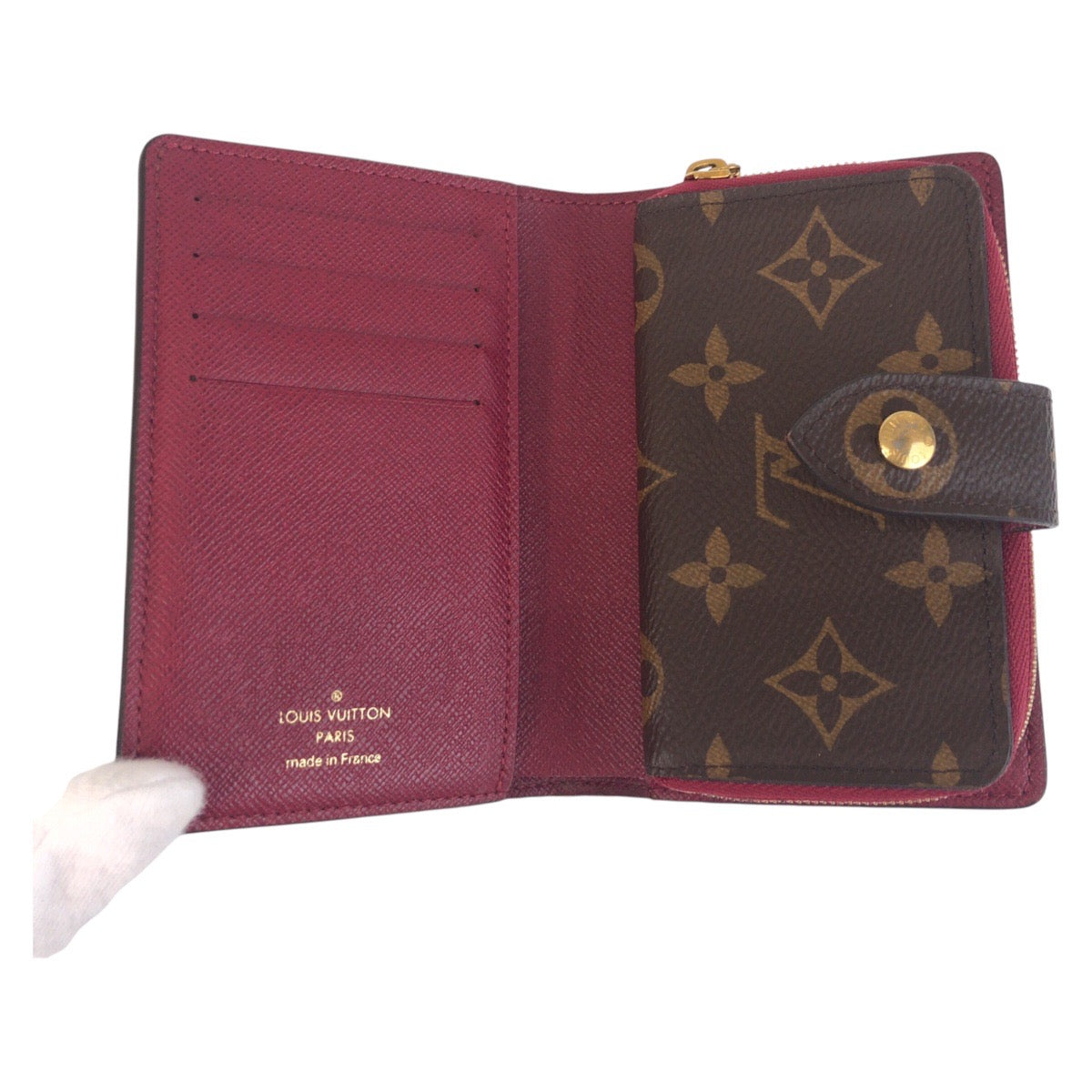 Louis Vuitton Monogram Juliette Wallet Brown Pink