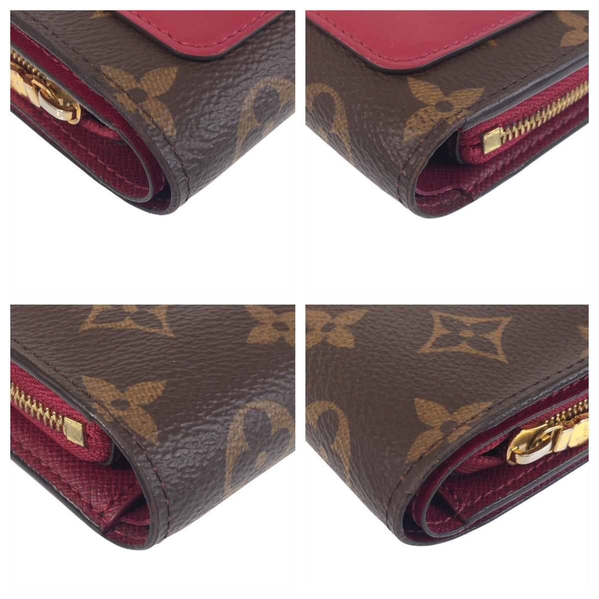 Louis Vuitton Monogram Juliette Wallet Brown Pink