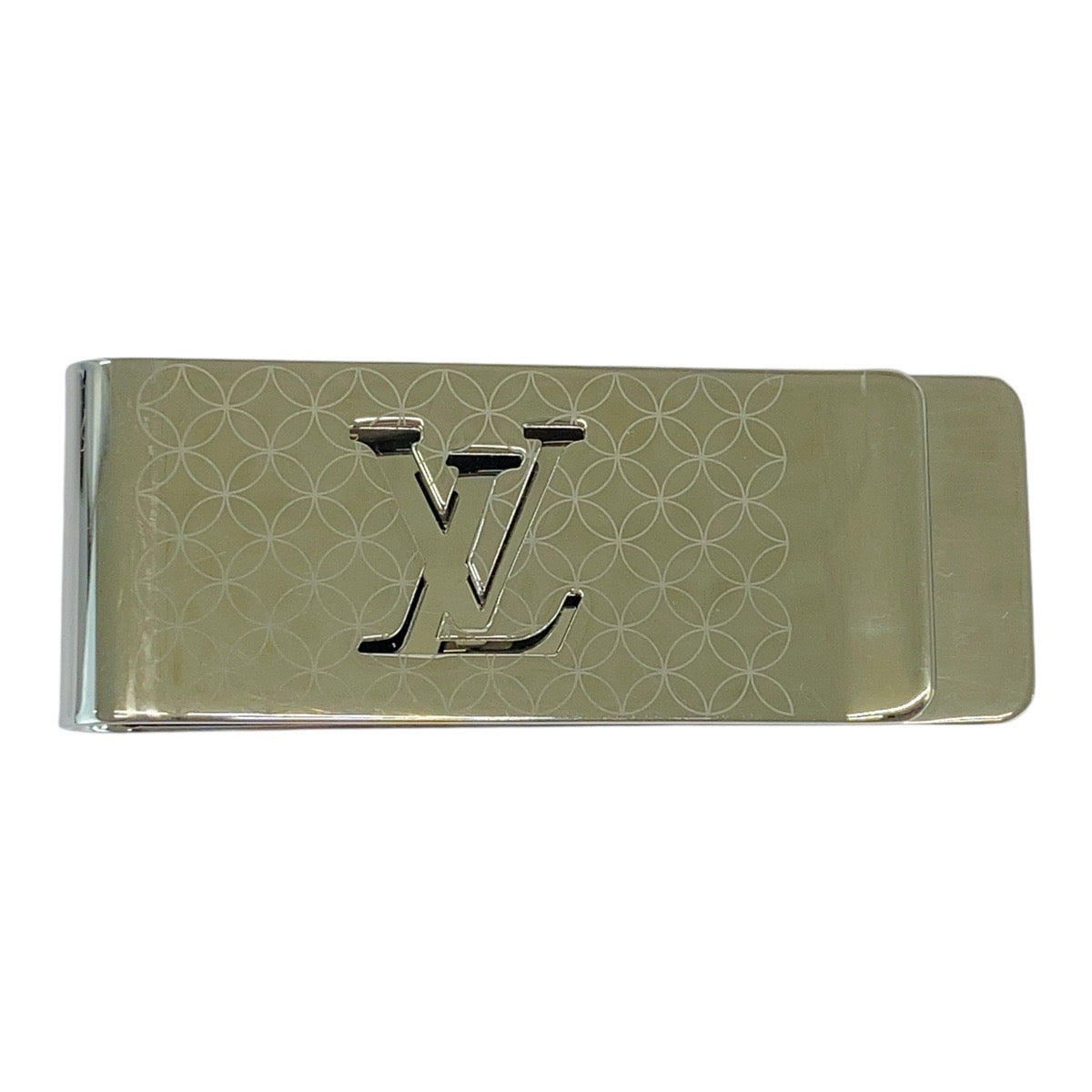 Louis Vuitton Silver Steel Money Clip M65041