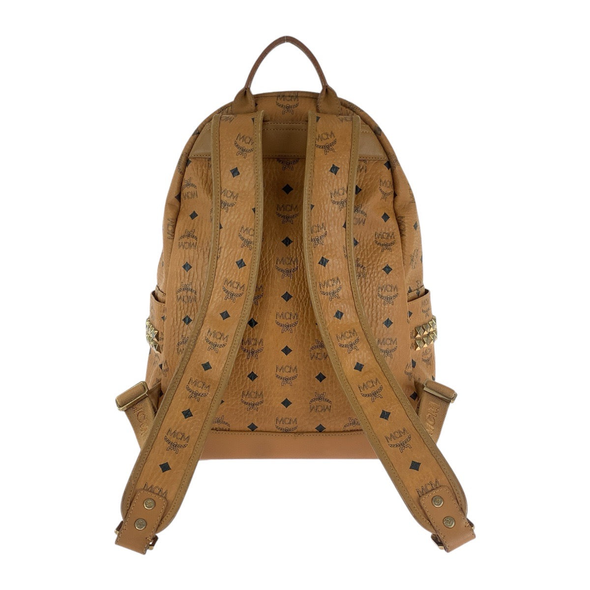 MCM Leather Side Studs Backpack