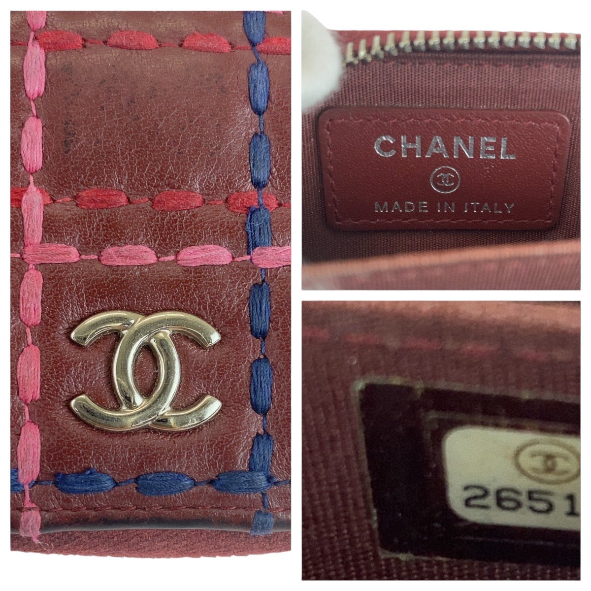 Chanel Lambskin Folding Wallet Coin Case