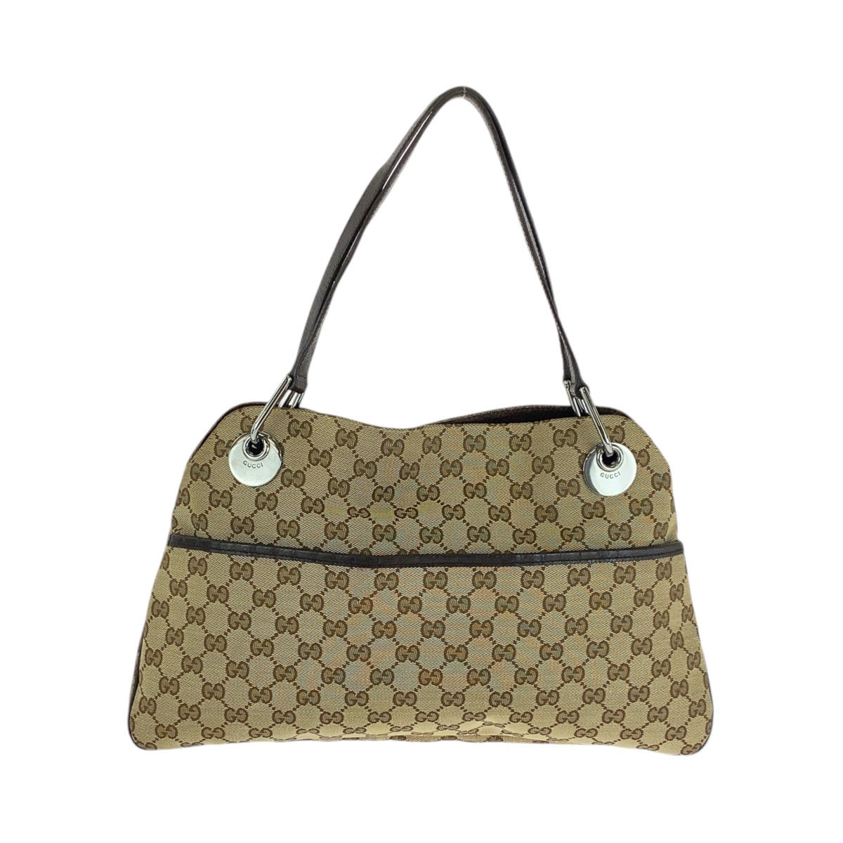 Gucci Beige GG Canvas Shoulder Tote Bag