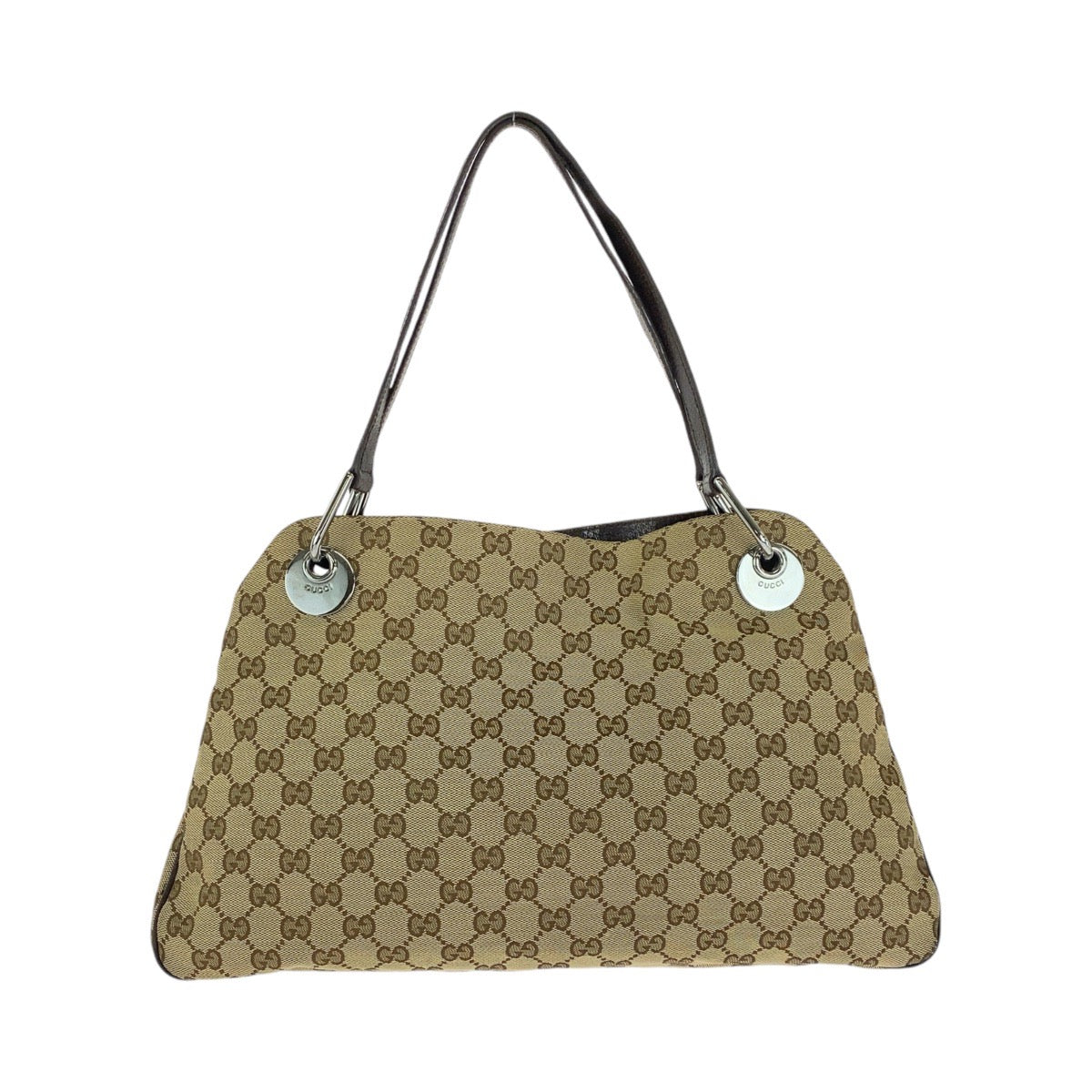 Gucci Beige GG Canvas Shoulder Tote Bag