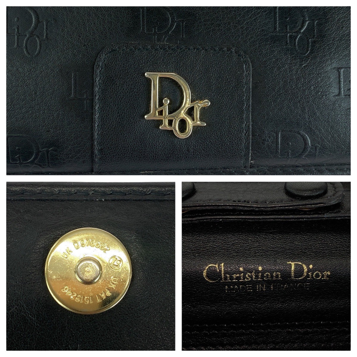 Christian Dior Black Leather Shoulder Bag