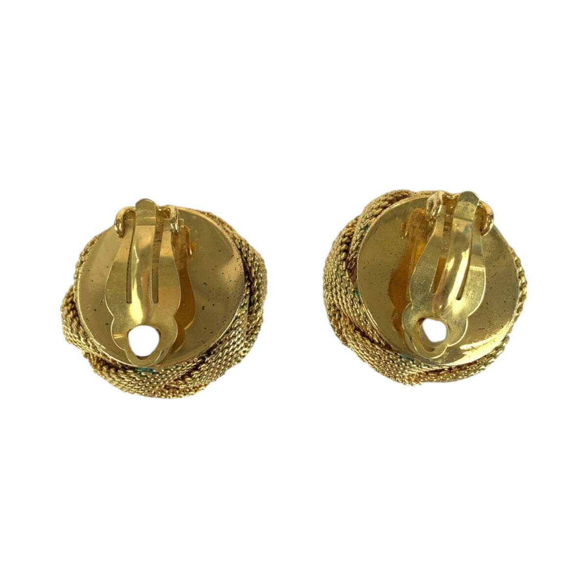 Chanel Pearl Coco Mark Gold Earrings