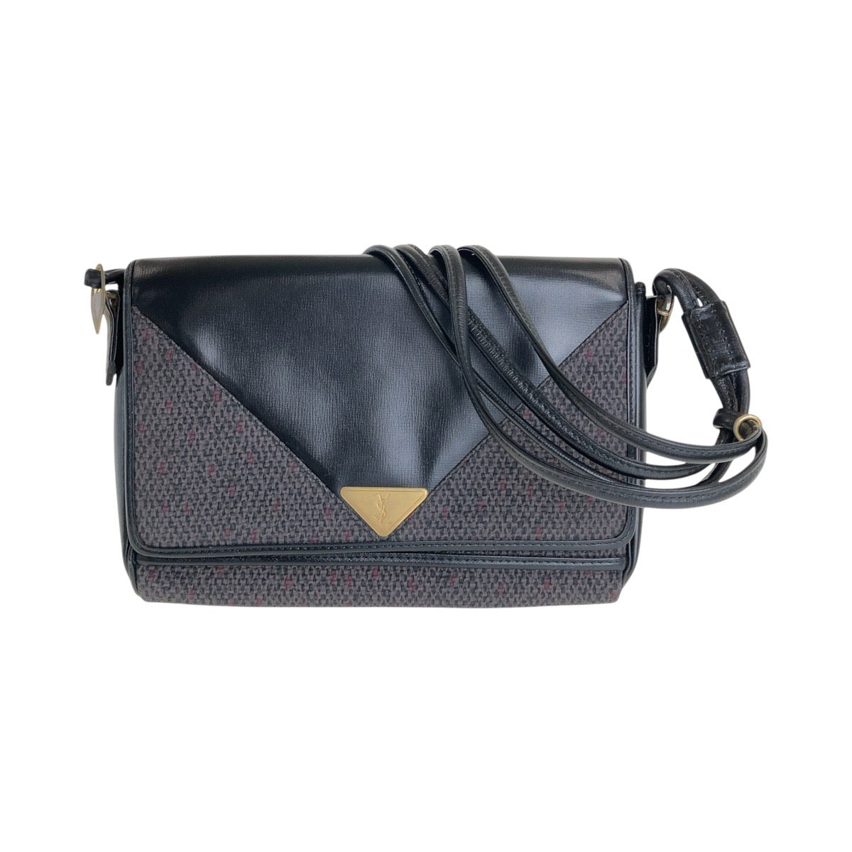 Yves Saint Laurent Canvas Leather Shoulder Bag